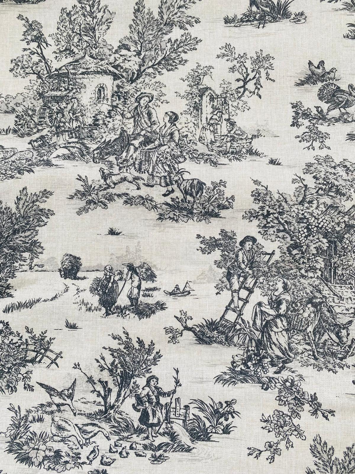 Coussin Toile de Jouy